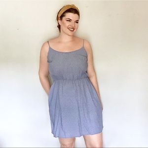 Old Navy Blue White Summer Dress S XL